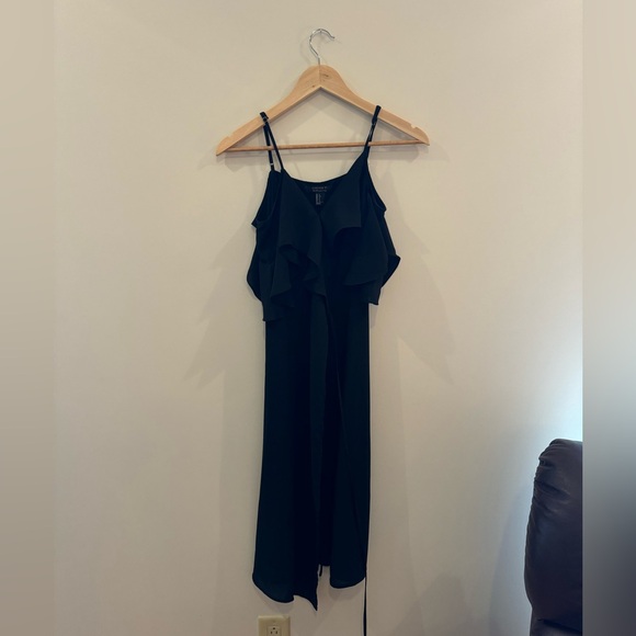 Forever 21 Black Wrap Off the Shoulder Dress - Picture 2 of 9